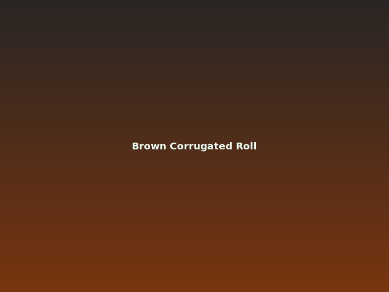 Brown corrugated roll