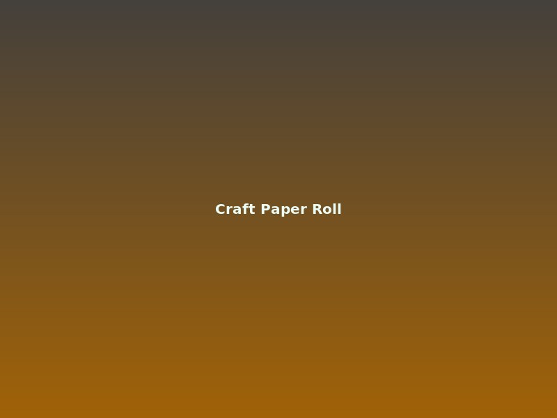 Craft paper roll