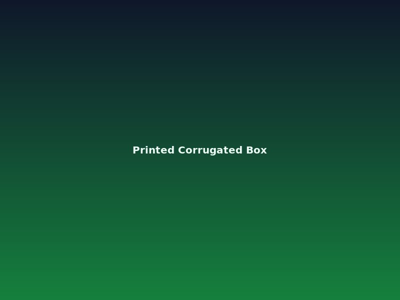 Printed corrugated box